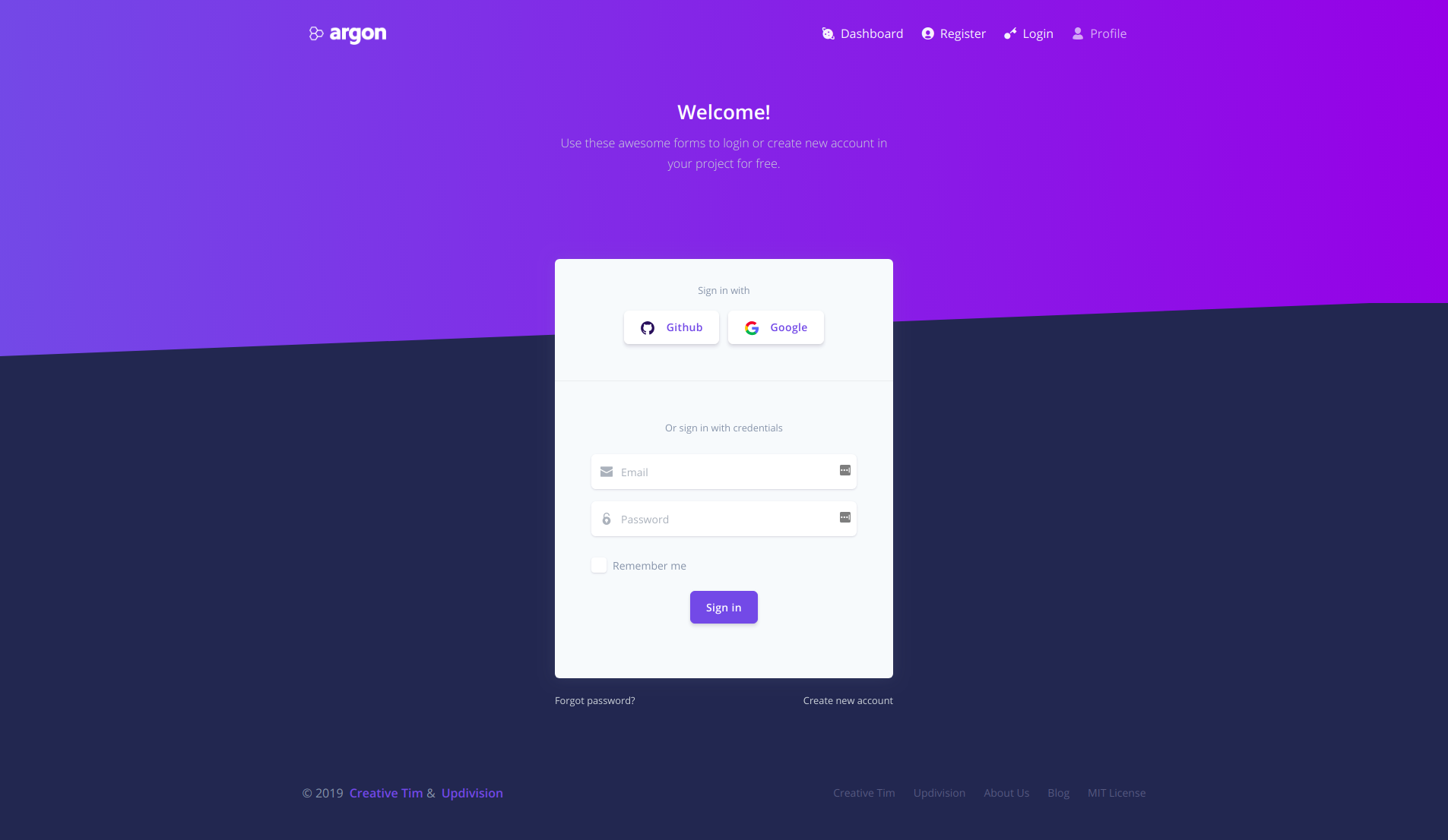 Argon Login
